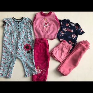 Baby Girl 18 Months Pink Bundle 6 pieces